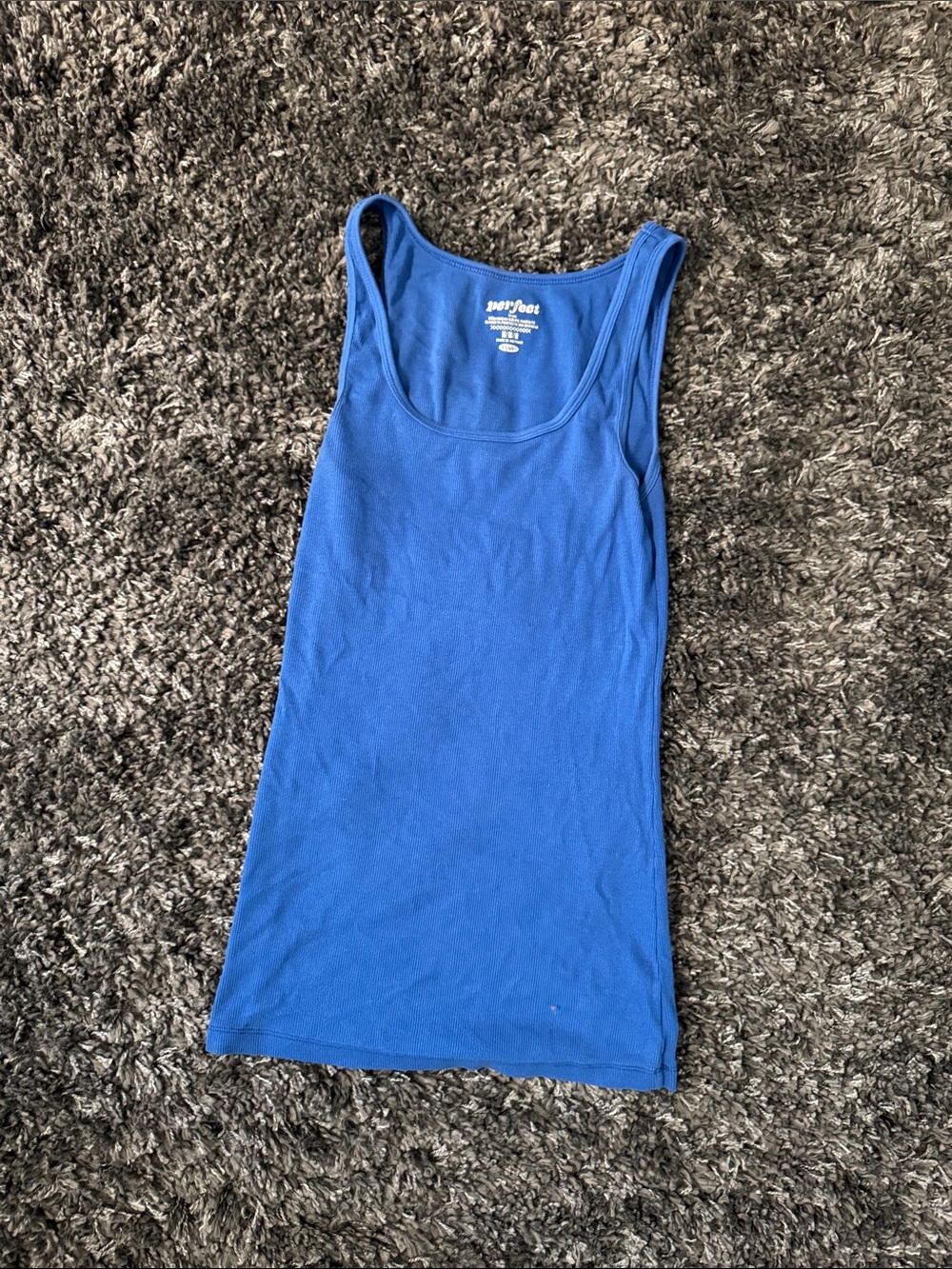 Old Navy royal blue perfect rib tank- Size Medium